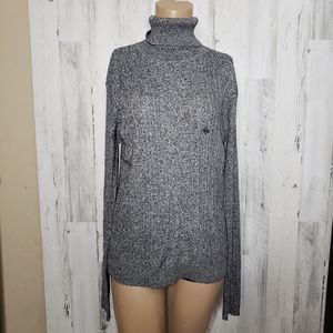 dress barn gray knit cozy sweater size XL